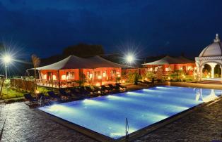 Asien Myanmar Bagan Bagan Lodge Suite room view with 2nd Swimming pool_1920