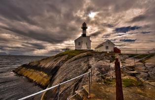 Norwegen 69Nord Flesa Lighthouse remote island