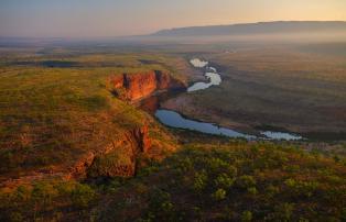 Australien Western Australia El Questro Homestead El-Questro_Heli-Flight_Sunset_