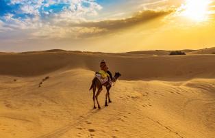 Indien Rajasthan Shutterstock_ Kamelritt Jaisalmer