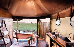 Afrika Tansania Serengeti Central One Nature Nyaruswiga Serengeti Family Tent Ba