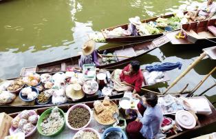Asien Thailand Asian Trails Bangkok Food market Bangkok - Damnoen Saduak Floatin