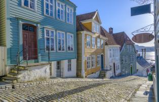 Norwegen Bergen Altstadt