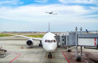 Australien Melbourne Airport Flugzeug