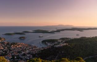 Kroatien Hvar town sunset