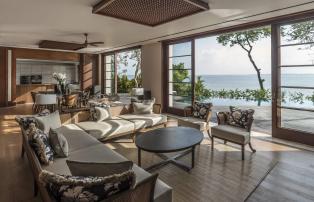 Asien Indonesien Bali Four Seasons Jimbaran 11. Imperial Villa Living Area Lower