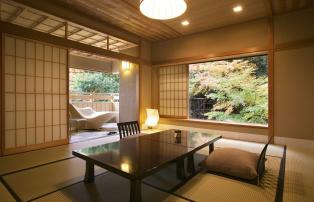 Asien Japan Yamashiro Araya-Totoan Ishikawa Pref - room with outdoor bath at Ara