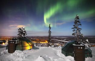 Europa Finnland Sirkka Levi_Igloos View to the valley and sky_1920