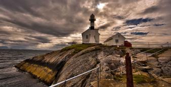 Norwegen 69Nord Flesa Lighthouse remote island