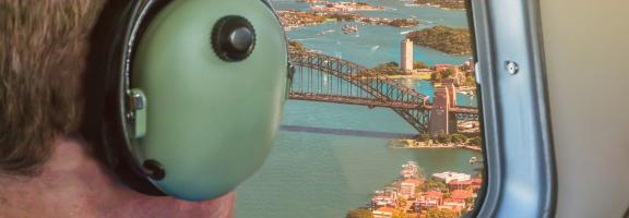 Australien Blick aus Seaplane Sydney