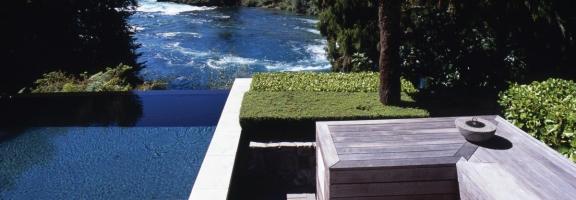 Huka Lodge Owner´s Cottage infinity pool