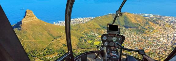 Afrika Südafrika Helikopter Kapstadt