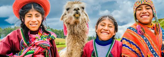 Allgemein Indios Maya Lama