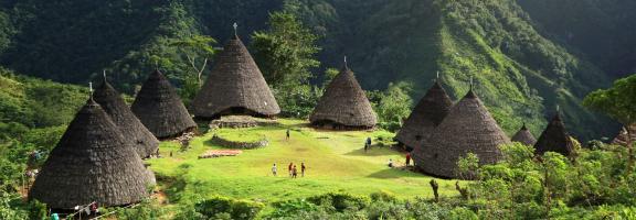 Asien Indonesien Dorf Flores