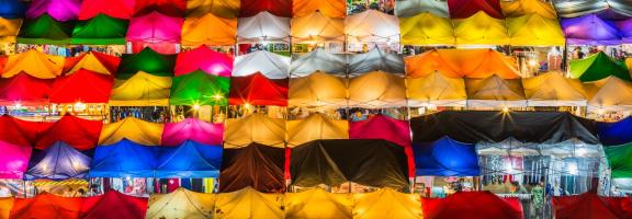 Asien Thailand Night Street Market