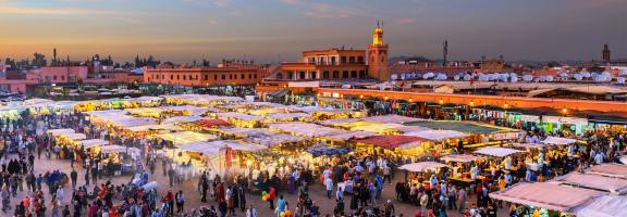 Afrika Marokko Travel Link Marrakech jemaa el fna square