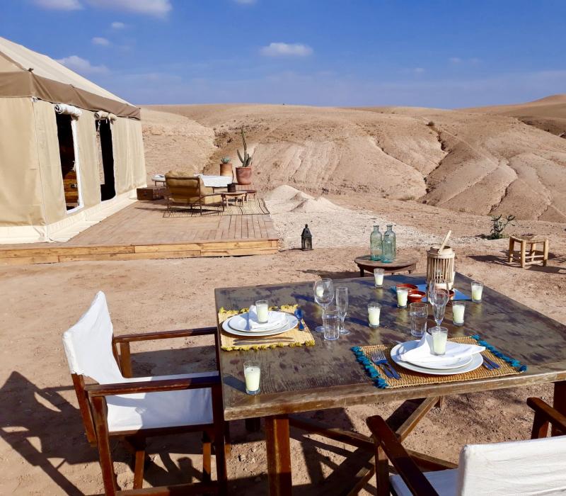 Marokko Agafay Wüste Inara Camp 20180908_172858