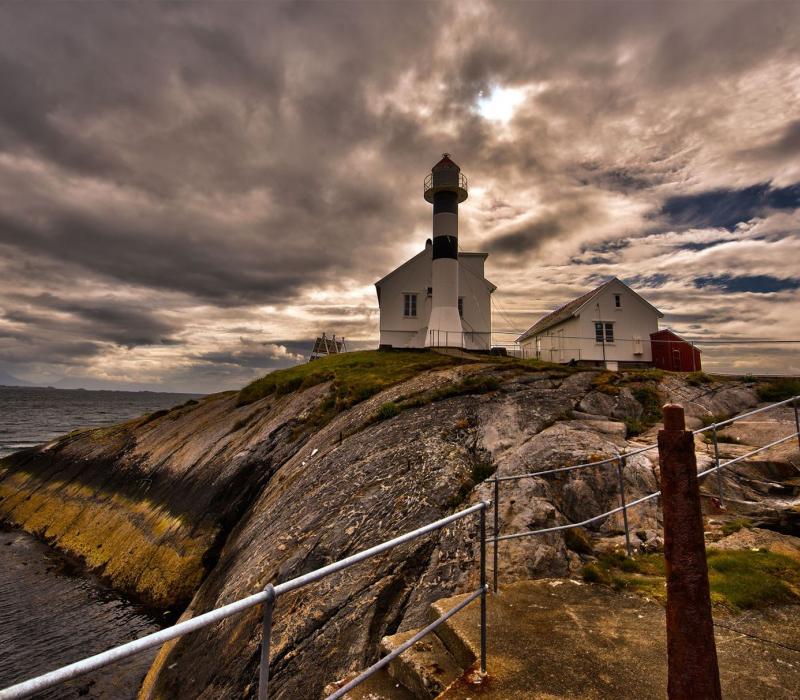 Norwegen 69Nord Flesa Lighthouse remote island