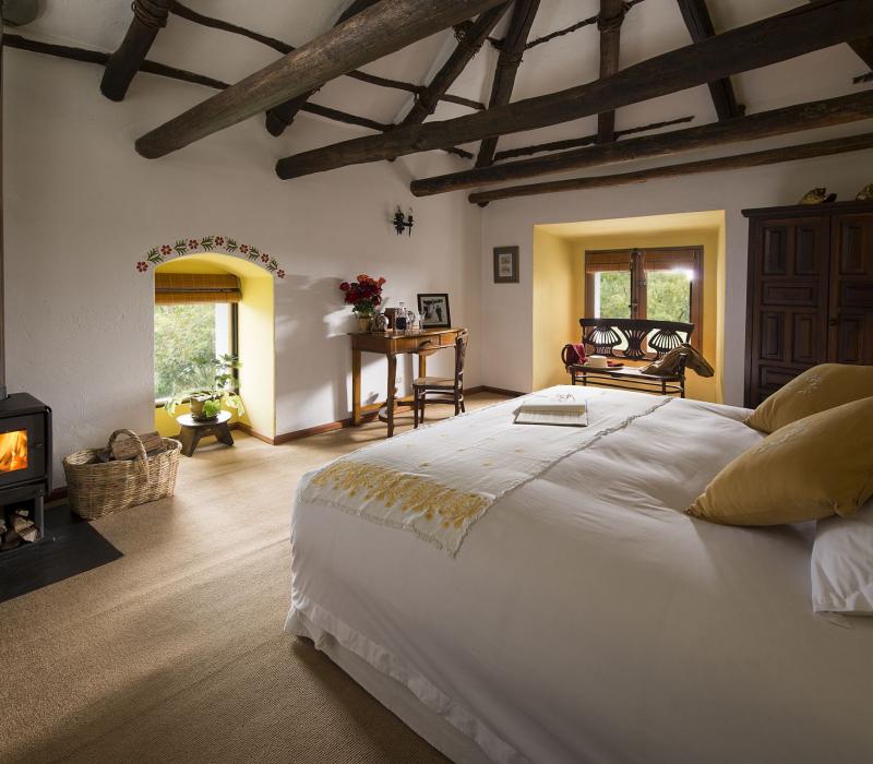 Südamerika Ecuador Hacienda Zuleta Hacienda Zuleta Deluxe Room Galo