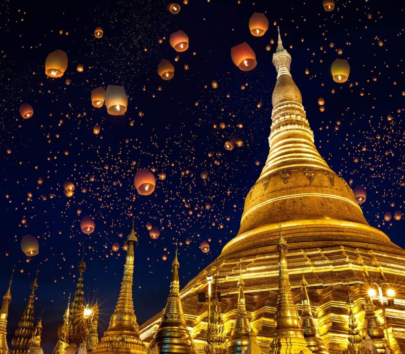 Myanmar shutterstock Asien_Myanmar_Yangon_shwedagonPagoda_NightLanterns_shutters