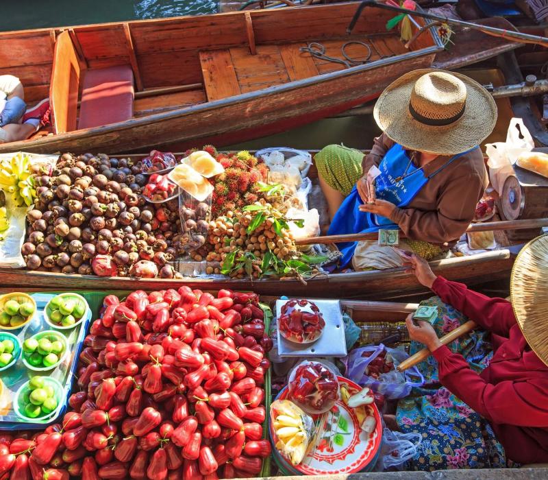 Thailand shutterstock Thailand_Bangkok_Damnoen floating market_shutterstock_1920