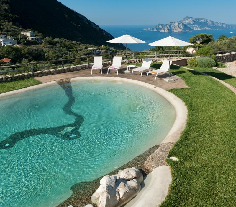 Italien Sorrento Villa Sophia Massa Lubrense 6-Villa Sophia-View of Capri from t
