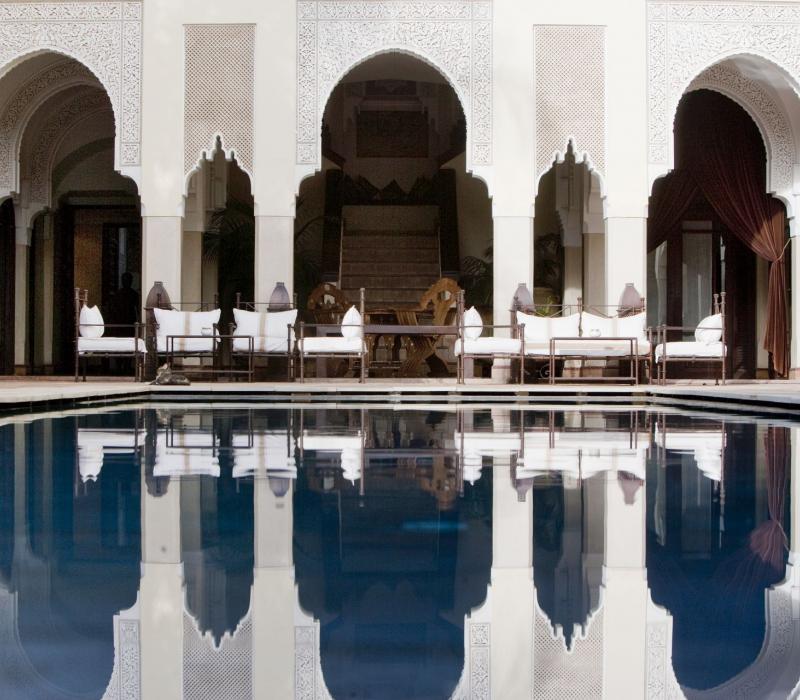 Marokko Marrakesch La-Villa-des-Orangers Pool