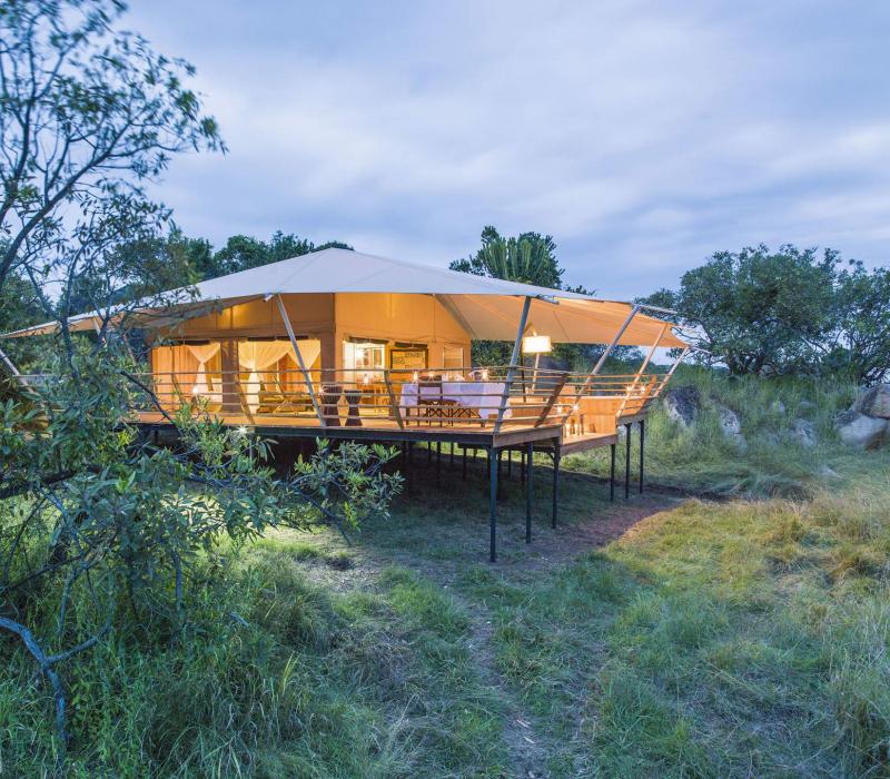 Afrika Tansania Serengeti North Serengeti Bushtops Camp Serengeti Bushtops camp