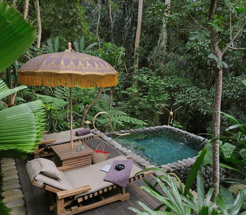 Asien Indonesien Bali Capella Ubud ubud-accommodation-rainforestent-saltwaterpoo