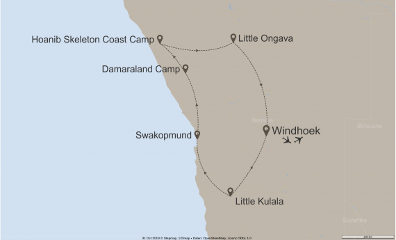 Afrika Namibia StepMap-Karte-Best-of-Namibia-10016