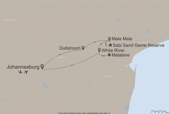 Afrika Südafrika StepMap-Karte-Golf-Beyond-Trendy-Joburg-10034
