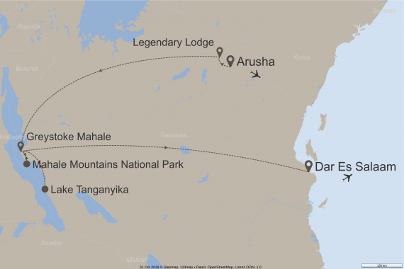 Afrika Tansania StepMap-Karte-Monkey-Kingdom-10036