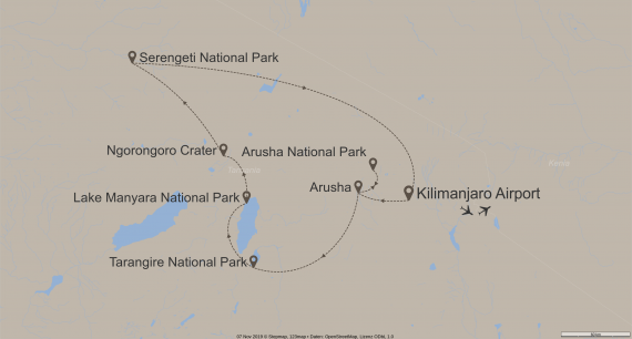 Afrika Tansania StepMap-Karte-Out-of-Africa-reloaded-10040