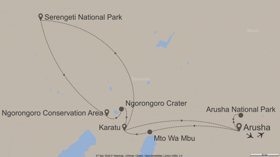 Afrika Tansania StepMap-Karte-Tanzania-Family-Fun-Tan-Fam-Fun-10037