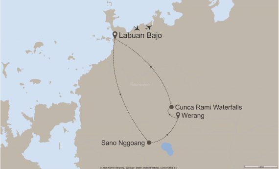 Asien Indonesien StepMap-Karte-Hike-Bike-Flores-10064