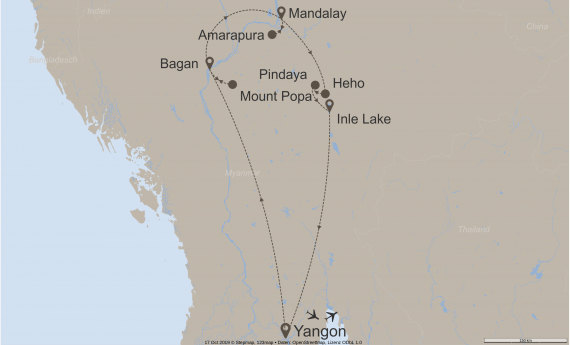 Asien Myanmar StepMap-Karte-Ultimate-Myanmar-10022