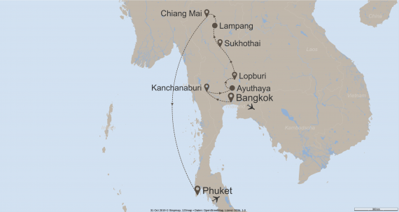 Asien Thailand StepMap-Karte-Wow-ful-Thailand-10081