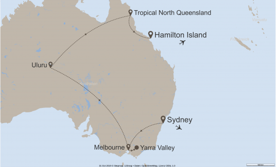 Australien_Neuseeland Australien StepMap-Karte-Australia-for-First-Timers-10100