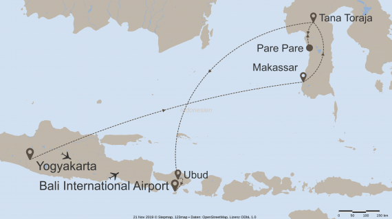 Asien Indonesien StepMap-Karte-Urspruengliches-Indonesien-10061