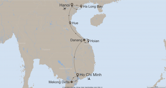 Asien Vietnam StepMap-Karte-Best-of-Vietnam-10090 (1)